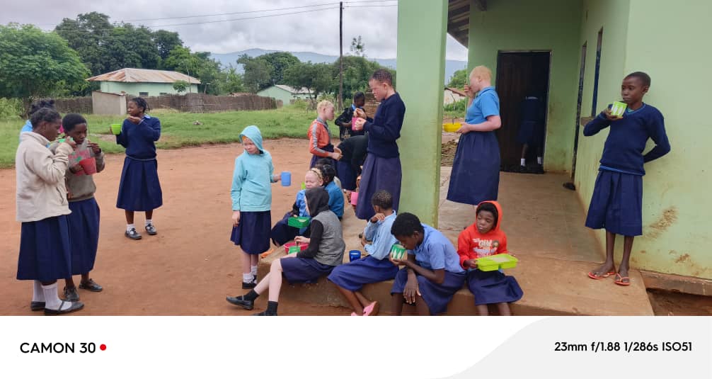 Magwero School main courtyard
