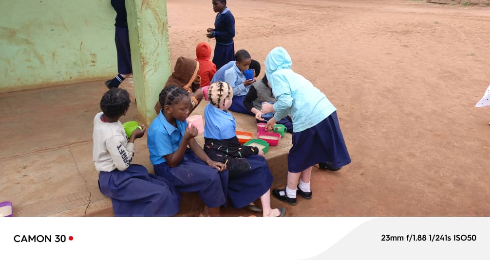 Students and staff at Magwero School