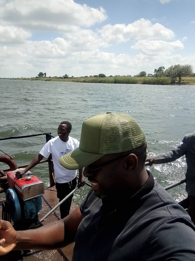 Survey team at the Namwala bridge site
